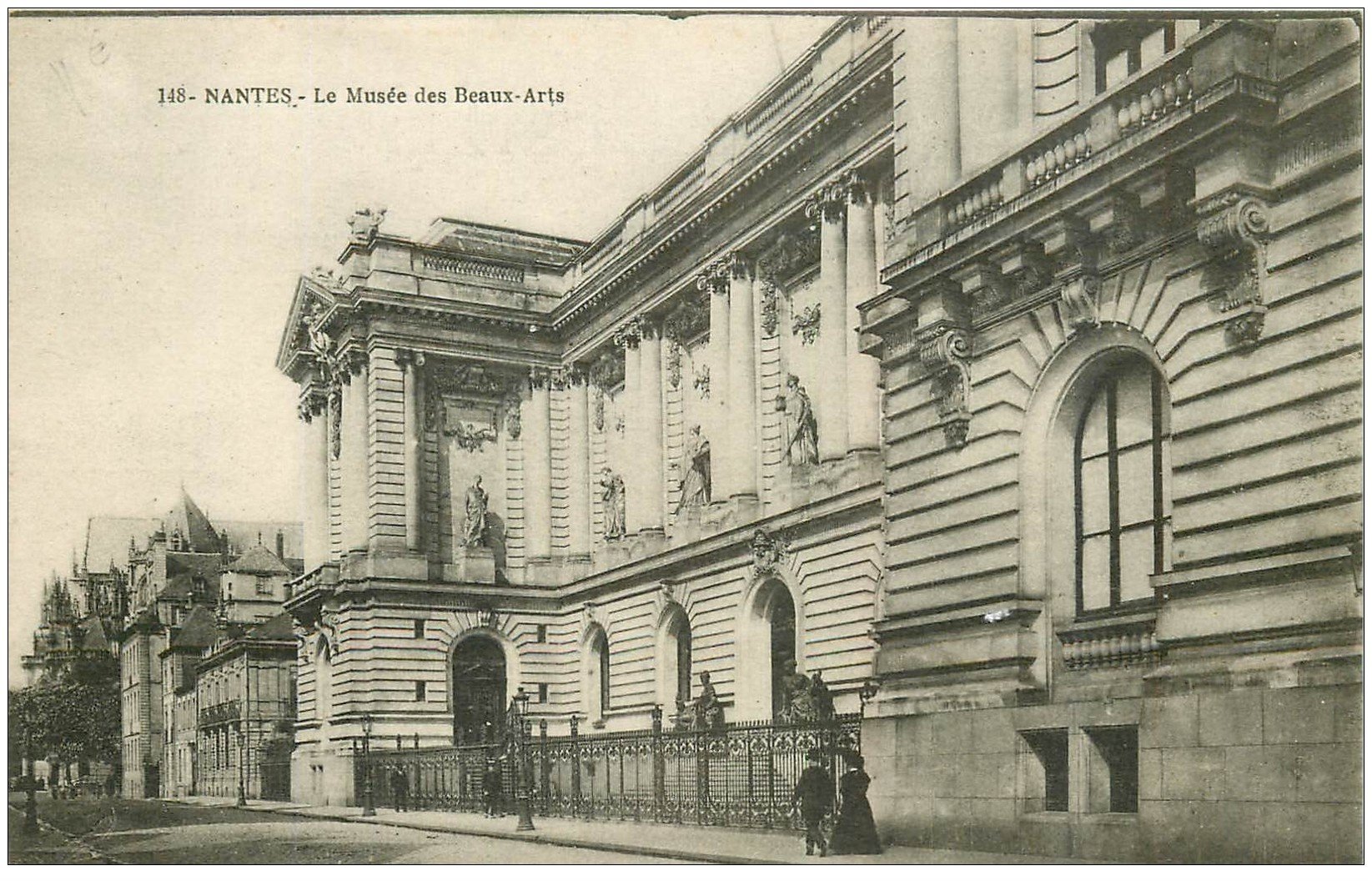 carte postale ancienne 44 NANTES. Le Musée des Beaux-Arts