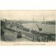 carte postale ancienne 44 NANTES. Le Port pris de la Rue de l'Hermitage. Wagons et Grues