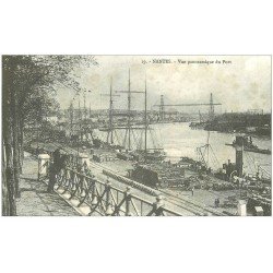 carte postale ancienne 44 NANTES. Le Port vers 1900. Carte Reproduction de 1987