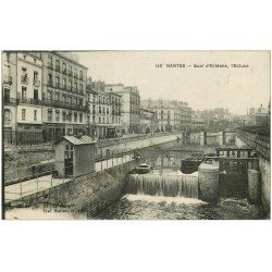 carte postale ancienne 44 NANTES. L'Ecluse Quai d'Orléans 1923