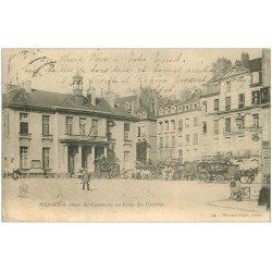 carte postale ancienne 44 NANTES. Les Omnibus Place du Gouverneur 1907