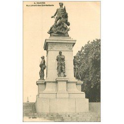 carte postale ancienne 44 NANTES. Monument des Combattants