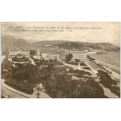 carte postale ancienne 06 NICE. Jardin du Roi Albert et Quai des Etats-Unis