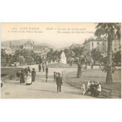 carte postale ancienne 06 NICE. Jardin Public