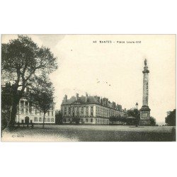 carte postale ancienne 44 NANTES. Place Louis XVI