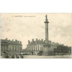 carte postale ancienne 44 NANTES. Place Louis XVI 1906