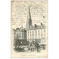 carte postale ancienne 44 NANTES. Place Royale 1904