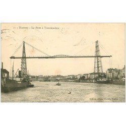 carte postale ancienne 44 NANTES. Pont Transbordeur 1906