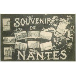 carte postale ancienne 44 NANTES. Souvenir 1917