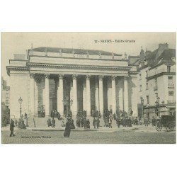 carte postale ancienne 44 NANTES. Théâtre Graslin 1911