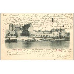 carte postale ancienne 44 NANTES. Vue du Château 1903