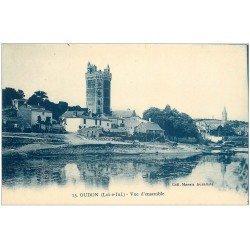 carte postale ancienne 44 OUDON. Vue d'ensemble