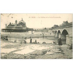 carte postale ancienne 06 NICE. La Jetée Promenade et le Paillon 1910