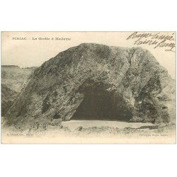 carte postale ancienne 44 PIRIAC-SUR-MER. La Grotte à Madame vers 1905
