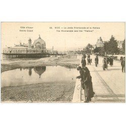 carte postale ancienne 06 NICE. La Jetée Promenade et le Paillon 1926