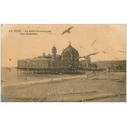 carte postale ancienne 06 NICE. La Jetée Promenade et Mouettes