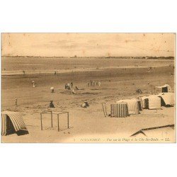 carte postale ancienne 44 PORNICHET. La Plage 1917