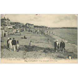 carte postale ancienne 44 PORNICHET. La Plage 1921