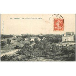 carte postale ancienne 44 PORNICHET. Route de Mazi 1910