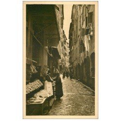carte postale ancienne 06 NICE. La Rue des Bouchers 1922