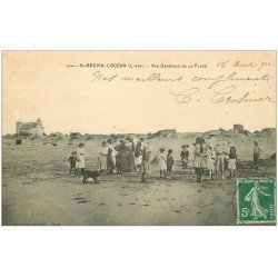 carte postale ancienne 44 SAINT-BREVIN-L'OCEAN. Jeux sur la Plage 1911
