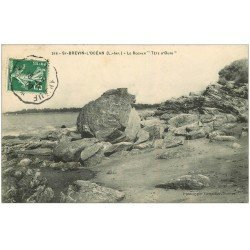 carte postale ancienne 44 SAINT-BREVIN-L'OCEAN. Rochers Tête d'Ours 1909
