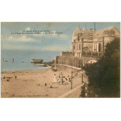 carte postale ancienne 44 SAINTE-MARIE-SUR-MER. Plage Grandes Vallées et Bains Chauds