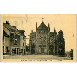 carte postale ancienne 44 SAINT-JULIEN-DE-VOUVANTES. L'Eglise