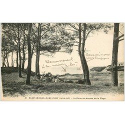 carte postale ancienne 44 SAINT-MICHEL-CHEF-CHEF. La Dune animation