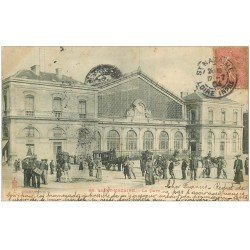 carte postale ancienne 44 SAINT-NAZAIRE. La Gare 1904