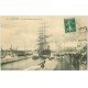 carte postale ancienne 44 SAINT-NAZAIRE. Le 4 mâts Persimmon quitte le Port 1908