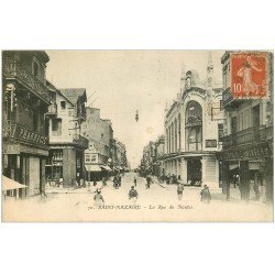 carte postale ancienne 44 SAINT-NAZAIRE. Magasin "" Compagnie Singer "" rue de Nantes