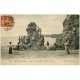 carte postale ancienne 44 SAINT-NAZAIRE. Plage Rougeole et Rochers du Lion 1917