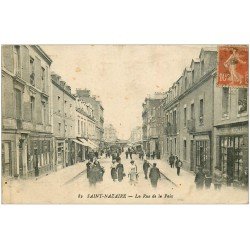 carte postale ancienne 44 SAINT-NAZAIRE. Rue de la Paix