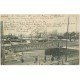 carte postale ancienne 44 SAINT-NAZAIRE. Travaux Entrée du Port. Pont Roulant 1906