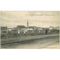 carte postale ancienne 44 SAINT-SEBASTIEN-LES-NANTES. La Gare