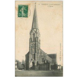 carte postale ancienne 44 VIGNEUX. L'Eglise 1908