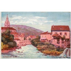 carte postale ancienne 38 ALLEVARD-LES-BAINS. Vu par Jauliez Melchior 1905