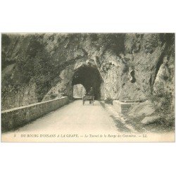 carte postale ancienne 38 BOURG D'OISANS. Tunnel Rampe des Commères