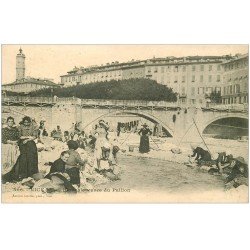 carte postale ancienne 06 NICE. Les Blanchisseuses du Paillon 1903