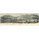 carte postale ancienne 38 Carte Double Panoramique 1907. Vallée des Echelles (petite restauration)...