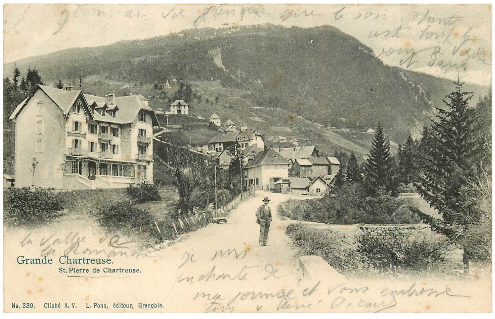 carte postale ancienne 38 CHARTREUSE. Saint-Pierre de Chartreuse 1903