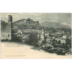 carte postale ancienne 38 CLAIX. Le Village vers 1900