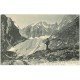 carte postale ancienne 38 COL DE LA TEMPLE. Alpiniste Pic Coolidge et le Fifre