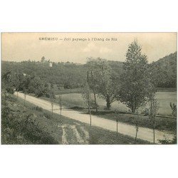 carte postale ancienne 38 CREMIEU. Etang de Riz