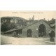 carte postale ancienne 38 CREMIEU. Halles et Tours Saint-Hippolyte