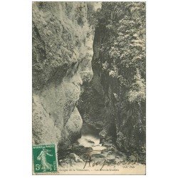 carte postale ancienne 38 GORGES DE VERNAISON. Les Grands Goulets