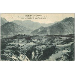 carte postale ancienne 38 GORGES SOULOISE. Ambel et Montagnes Salette 1927