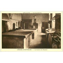 carte postale ancienne 38 GRANDE CHARTREUSE. Couvent Cuisine