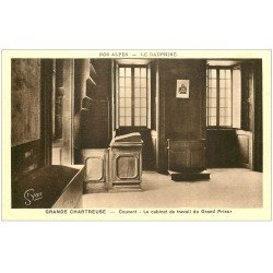 carte postale ancienne 38 GRANDE CHARTREUSE. Couvent Salle Cabinet Grand prieur